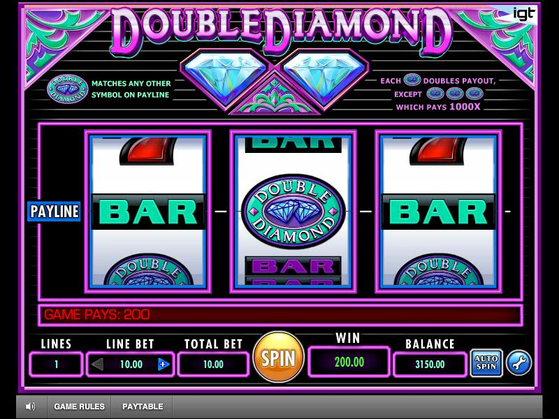 Играем Double Diamond в онлайн казино Вулканбет на сайте вулканбет.com